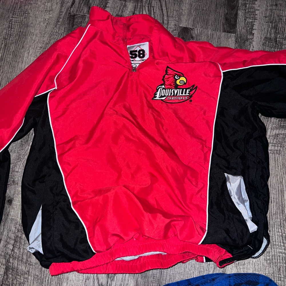 Red Pull Over Size Medium - image 1